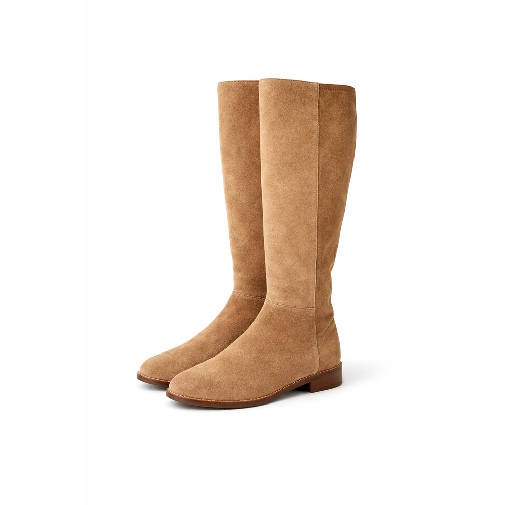 Sole Society Idetta Boots Women 8M‎ Tan Suede Tall Knee High SO-IDETTA